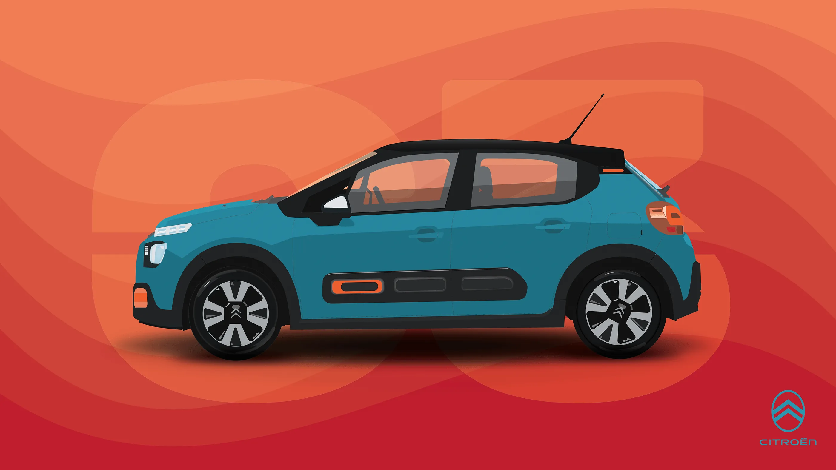 Citroen C3 Hero Illustration