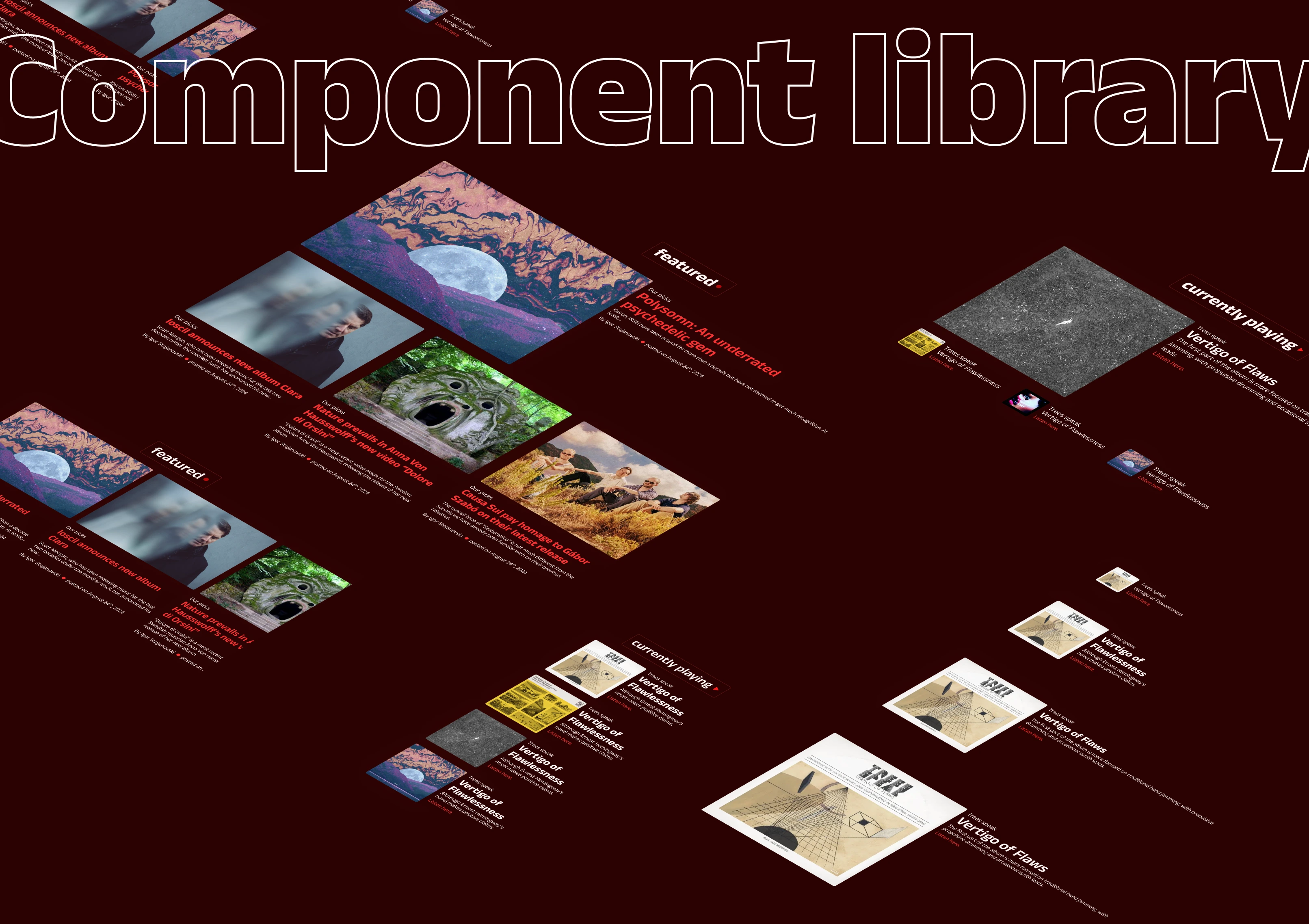 UI details and typography